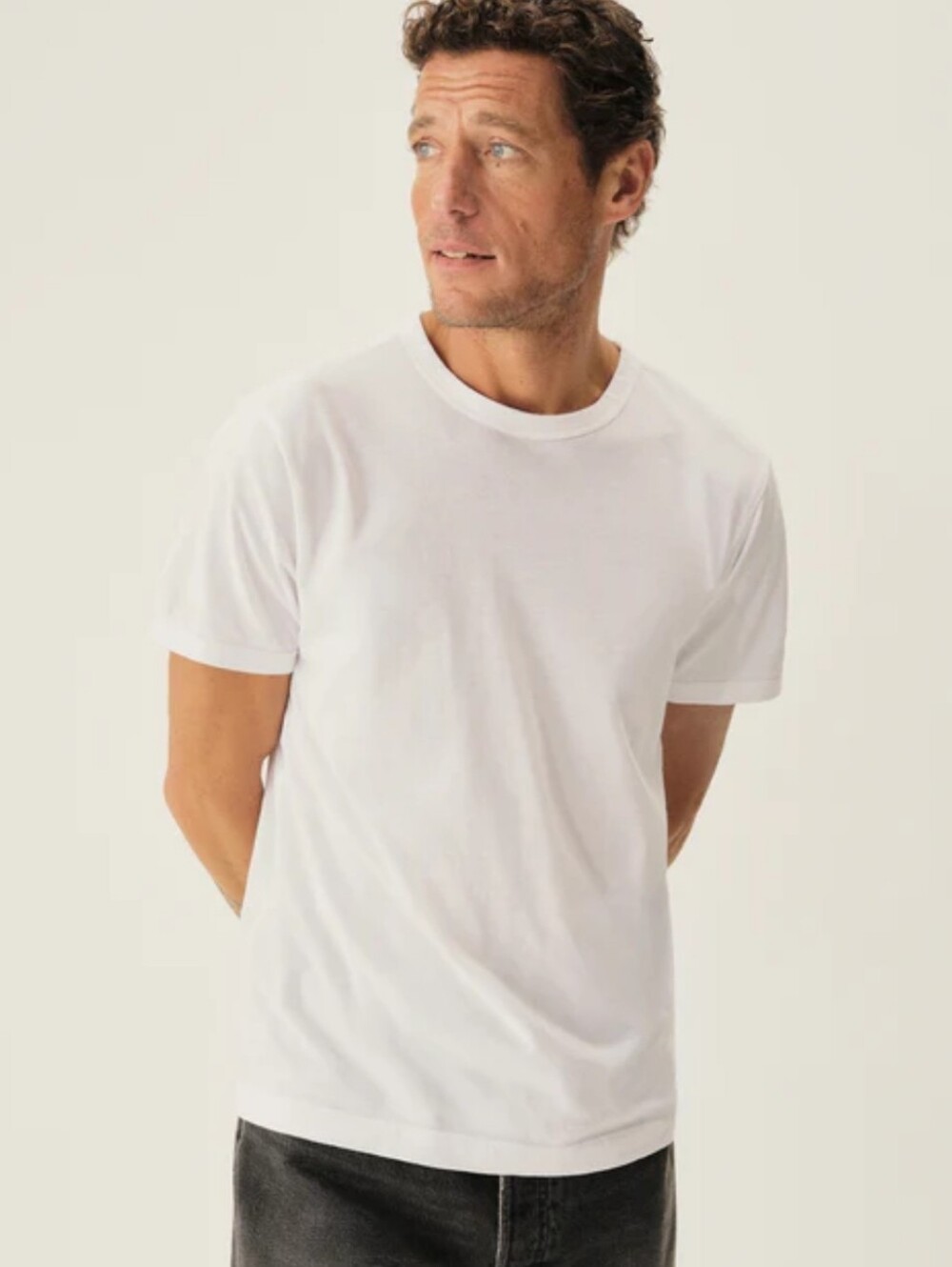 Buck Mason T-Shirt Men's XL White Made in USA Crew Neck 100% Cotton Basic EUC
